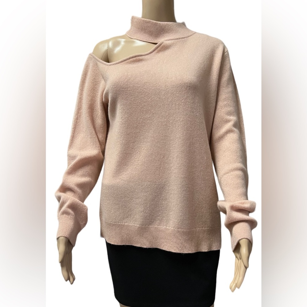 Antonio Melani Brooke Cut-out Turtleneck Cashmere Sweater XL NWT $169